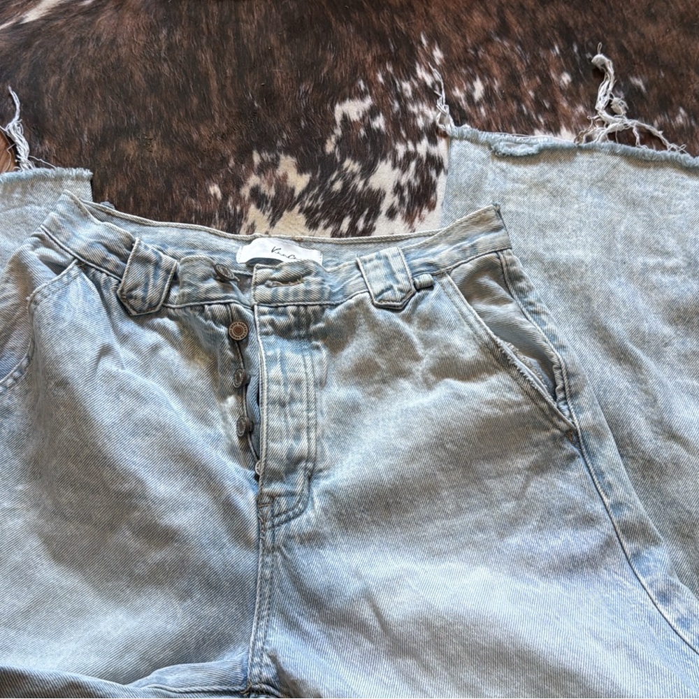 Light Blue Denim Shorts